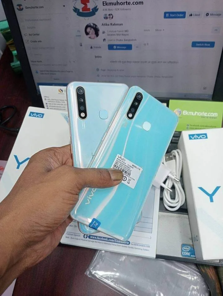 Vivo Y19 8GB RAM 256GB ROM Dual Sim FingerPrint Full Box - Image 6