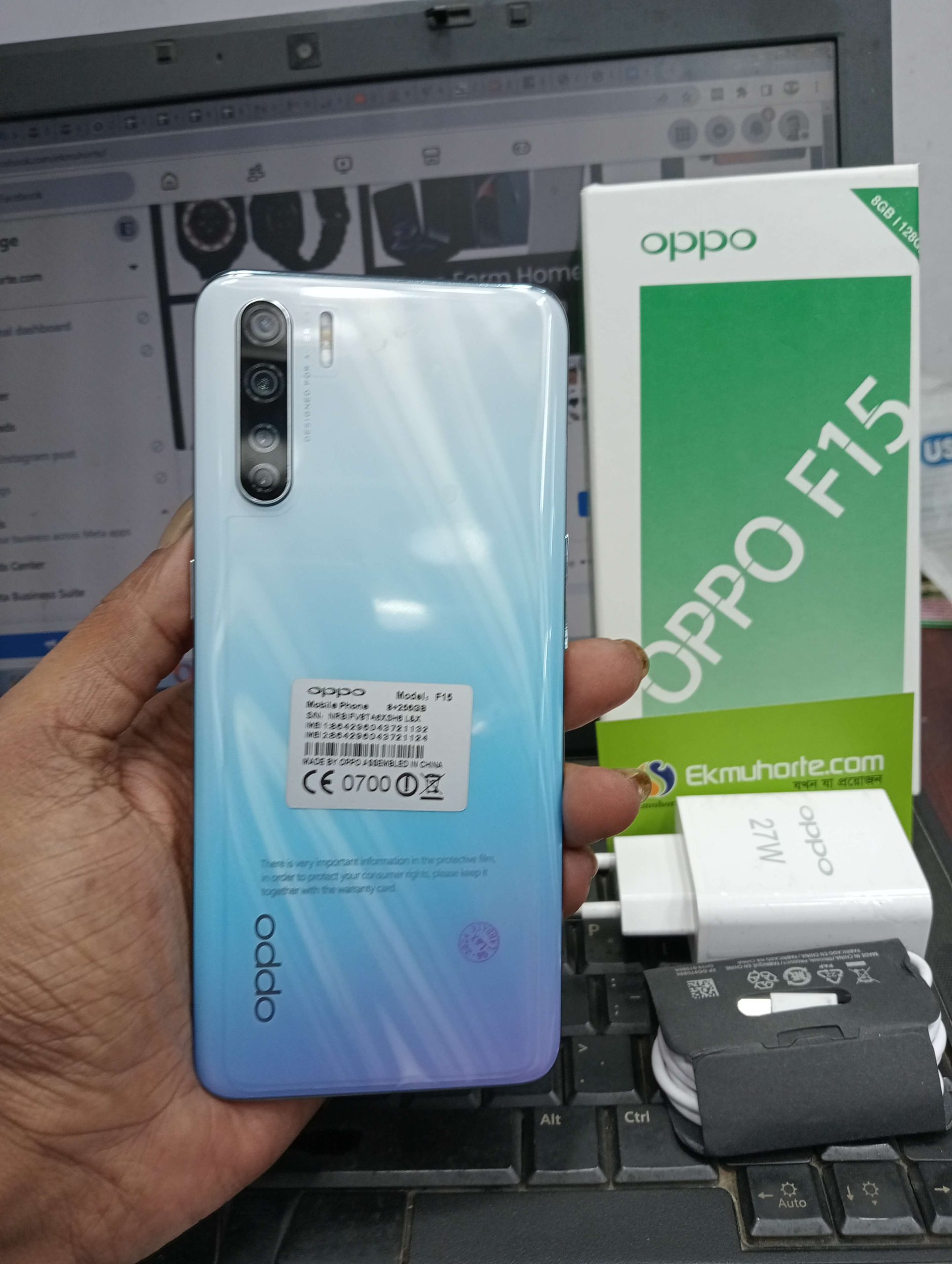 Oppo F15 8GB RAM 256GB ROM Display Finger - Image 2