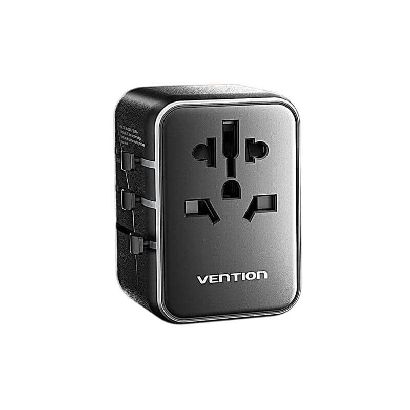 Vention 20W 3-Port USB (C+A+A) Multifunctional Charging Adapter - Image 2