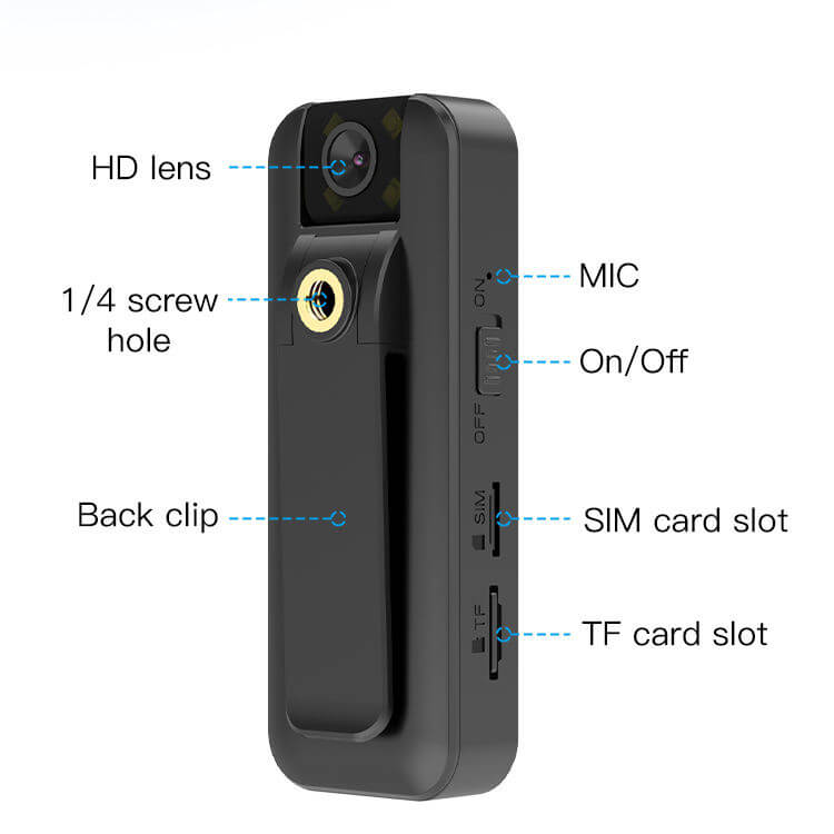 Portable CB77 Body 4G Camera with Audio and Video recording - Image 3